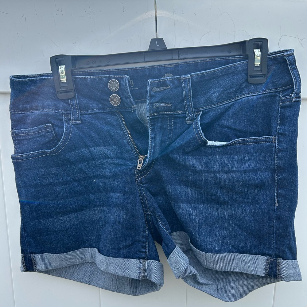 SO Blue Jean Shorts with Rolled Hems
